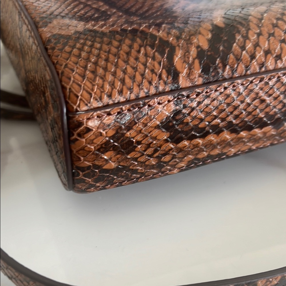 Rebecca Minkoff Jean Mac Equestrian Snakeskin Crossbody NWT $248 - Picture 7 of 15